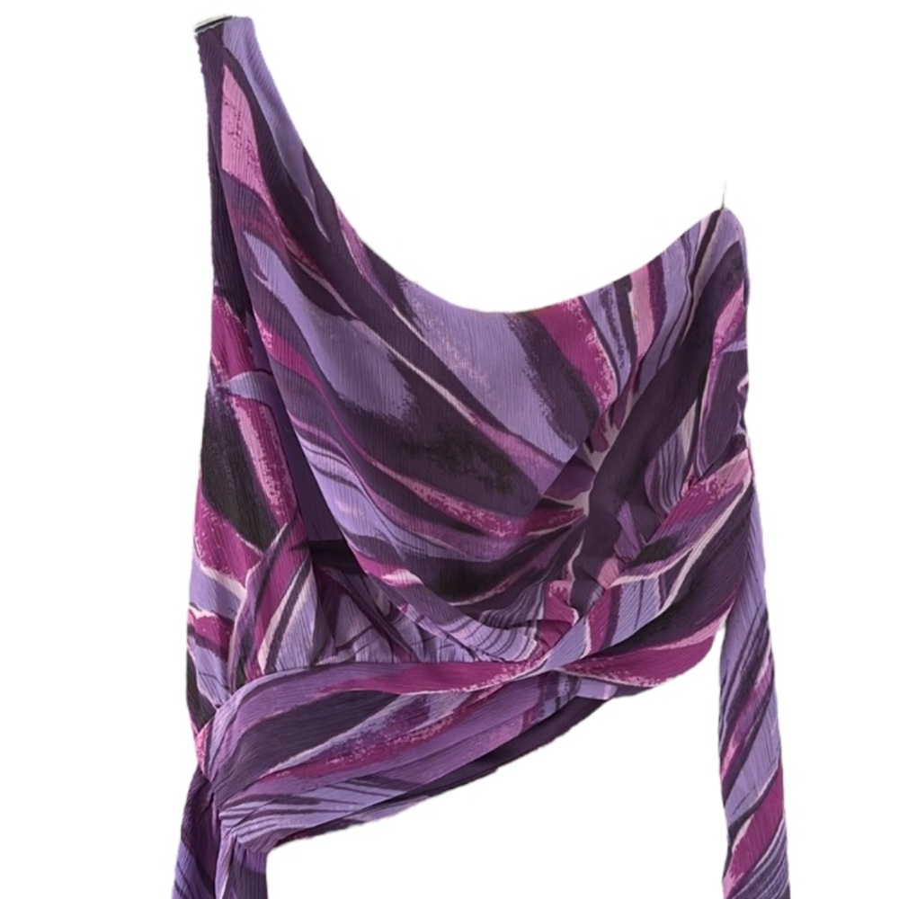 Purple and Pink Asymmetrical Top